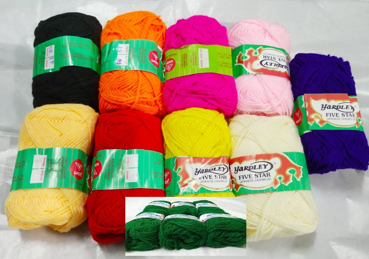 Jute Thread For Art & Craft Making (multicolor) Set Of 12 Colors,  Embroidery Yarn, कढ़ाई धागे - Eshwar Shop, Madurai