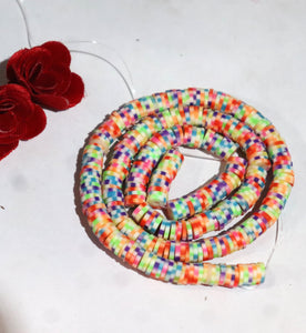 Bracelet beads-Rubber Beads String- 1 String