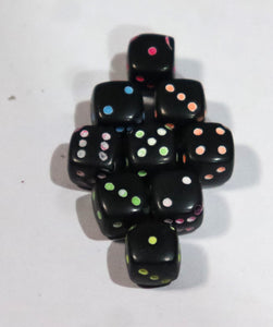 Craft Beads Black Dice 10 Grams Pack