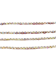 Multi Rainbow Diamond Stone Chain-18pp