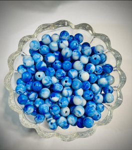 Bracelet Double shade beads - 20 grams Blue