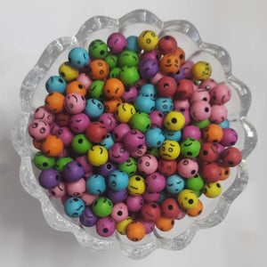 Craft Beads Emoji Face Round beads 10Grams Pack