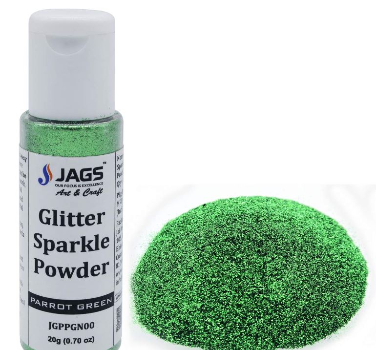 Glitter Powder Parrot Green 20gm