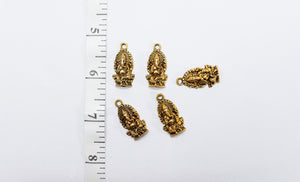 Antique Metal Gold Vinayakar Charms- Pack of 5