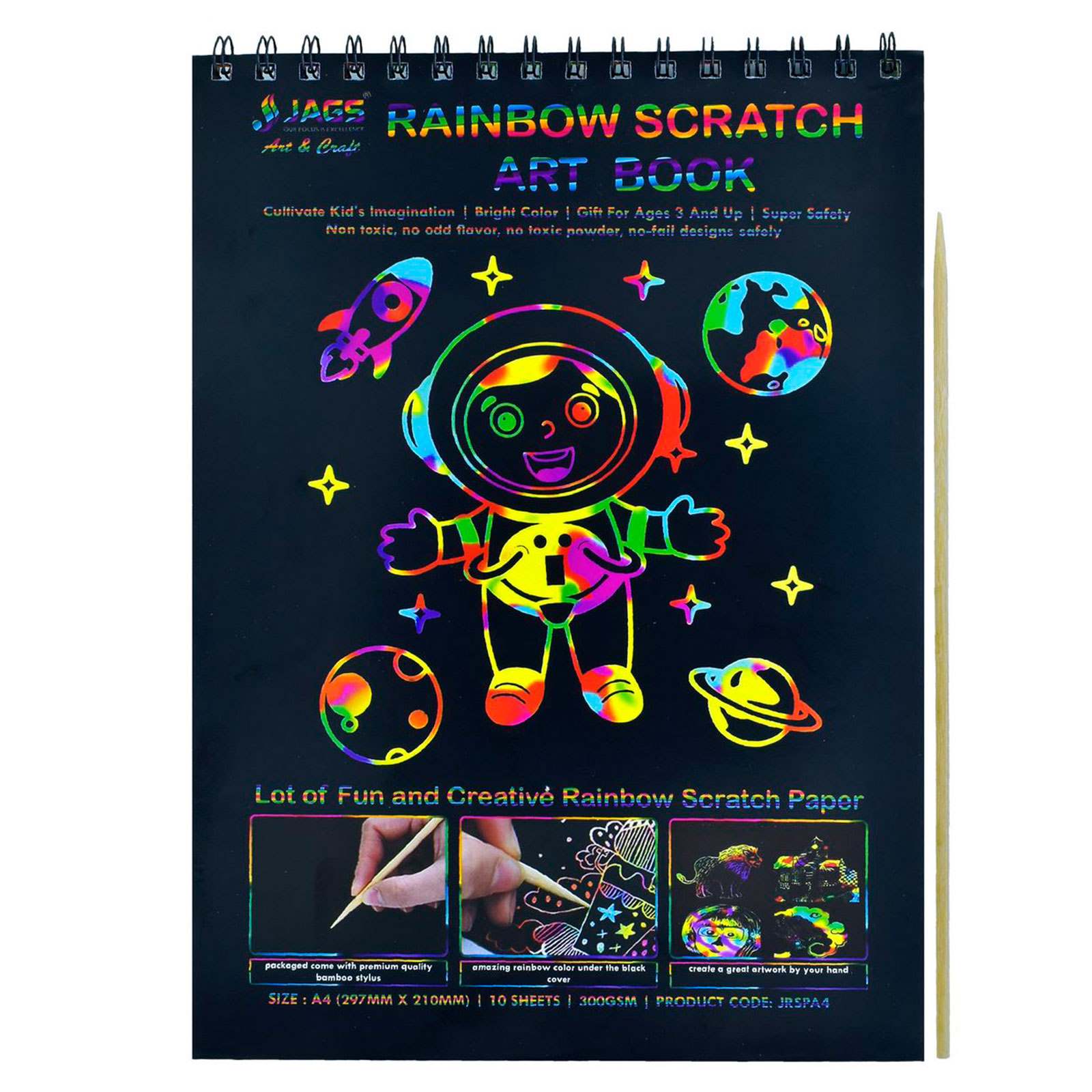 Rainbow Scratch Art Book – Eshwarshop