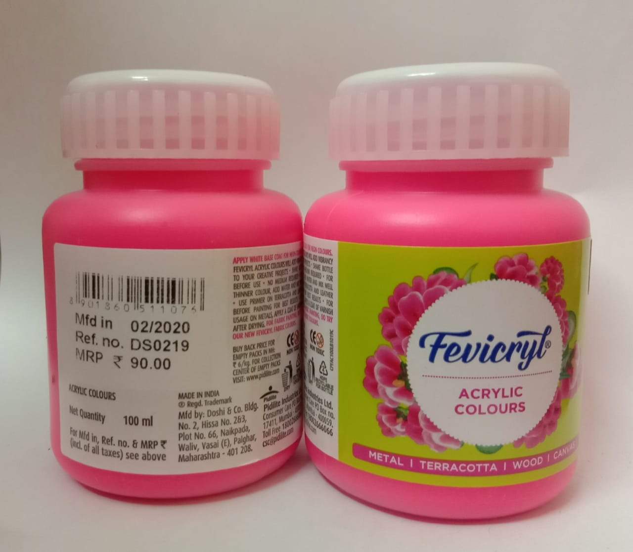 100Ml Fabric Paint Pink