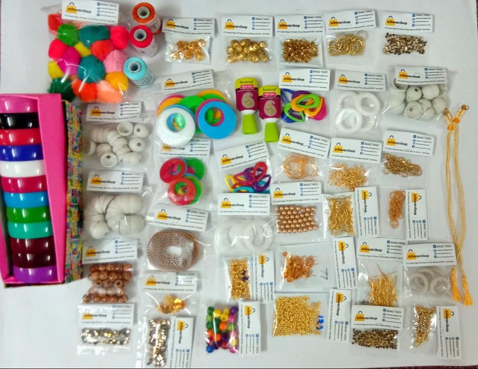 Silk Thread All In One Kit/ Silkthread Jewellery Making Kit Making