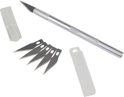 4 Pack Craft Cutting Tools Stainless Steel Craft Knives with 360-Degree Rotating Blade Precision Art Knife Cutter Art Cutting Tool, Size: One Size