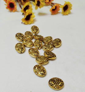 Antique Gold Beads CCB 48