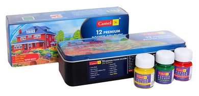 Camlin Kokuyo Premium Poster Color - 10Ml Each 12 Shades Fabric Glue & Adhesives